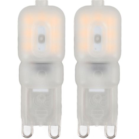 Ortviai Ampoules LED G9 3 W 270 lm Dimmables – Lot de 2, compatible 220 V, idéales pour lampes, suspensions et appliques (1/5)