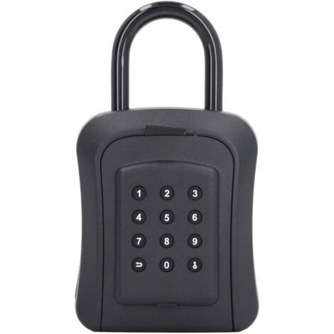 Boîte de verrouillage de clé Mur à six chiffres combinaison de mot de passe de mot de passe de rangement clé de rangement résistant à la rouille résistante pour les agents (Type de mot de passe)