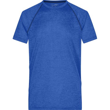 James & Nicholson Funktions-Shirt Herren JN496 Gr. 2XL blue-melange/navy