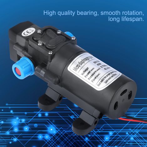 Pompe à membrane 12 V, 45 W, auto-amorçante, avec pressostat, 0142YB-12-45 (1/5)
