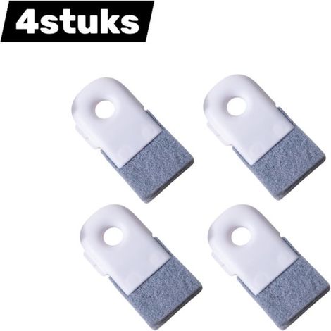 4pcs - Brosse de nettoyage - Nettoyant de joint multifonctionnel - Nettoyage cadre de fenêtre - Grattoir et Brosse - Grilles de ventilation et appareils de cuisine - Kit de nettoyage maison - blanc (1/5)