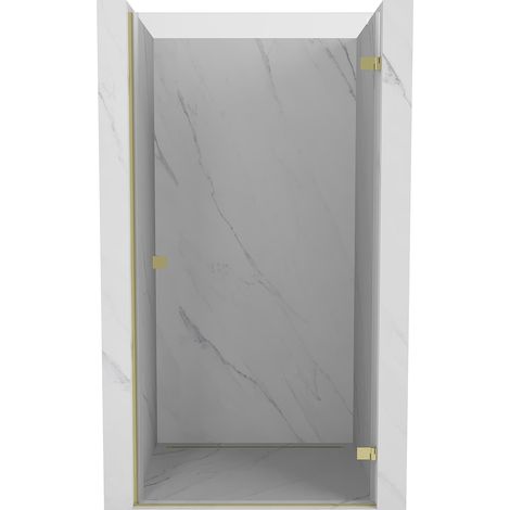Mexen Lunar-B porte de douche pivotante droite 45 cm, transparente, dorée - 832-045-000-50-00-P (1/5)