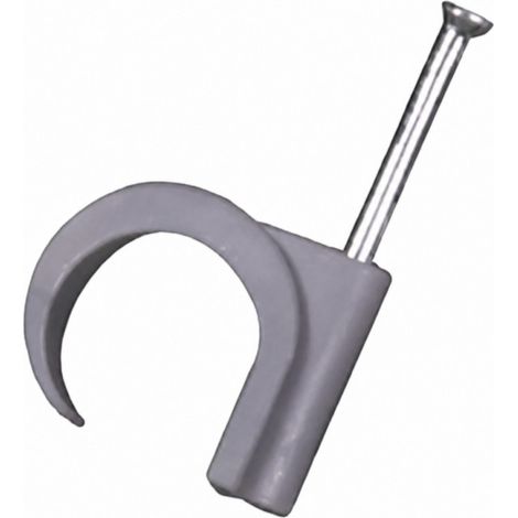50 Stück Drahtklammern, Durchmesser 12 bis 16 mm, L.33 mm, weiß DEBFLEX