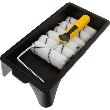 Easy Coater 43400 Lot de 8 mini rouleaux de peinture avec housses en microfibre pour émulsion 4 (1/4)