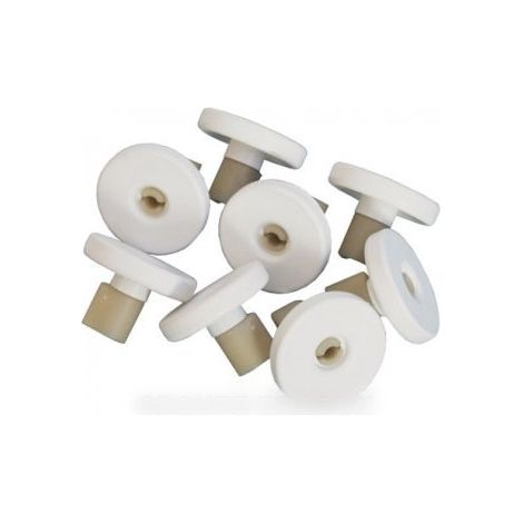 Lot de 8 roulettes panier inférieur (50286965004) Lave-vaisselle ZANUSSI, AEG, ELECTROLUX, IKEA, FAURE, ZANKER, IKEA ELECTROLUX, PROGRESS, ARTHUR MARTIN ELECTROLUX, NEW WORLD, LEONARD, JUNO, REX, ARTH (1/2)