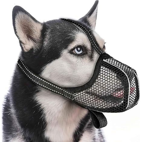 Anti-bite dog muzzle Mesh cloth breathable anti-barking anti-eating pet mask Large and small dog muzzle