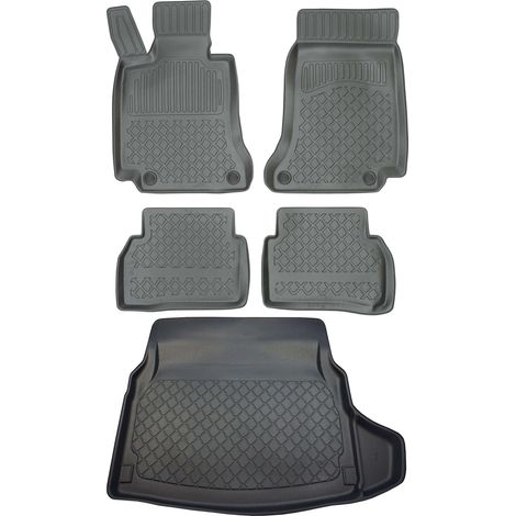 Tapis de coffre ARISTAR 193343G + tapis de sol ARISTAR 603344 - Mercedes Classe C W205 Berline à partir de mars 2014, plancher avant côté passager - INSTALLÉS (1/5)