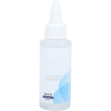 Gouttes de soin pour les yeux des chiens et des chats : détachantes, éliminent les impuretés, anti-inflammatoires et bactéricides. (1/5)