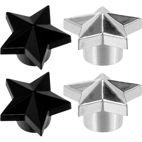 8 Stück Sternventilkappen aus Edelstahl 304 für Autos
