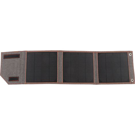 Chargeur solaire pliable en silicium monocristallin 15 W 5 V, portable, USB, idéal pour le camping et la randonnée. (1/5)