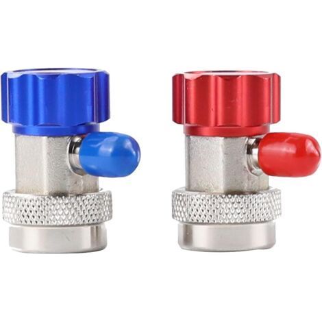 A/C Compressor AC R-134A Manual Adaptateur de coupleur rapide Climatiseur 1/4 Connecteurs SAE Accessoires (1/5)