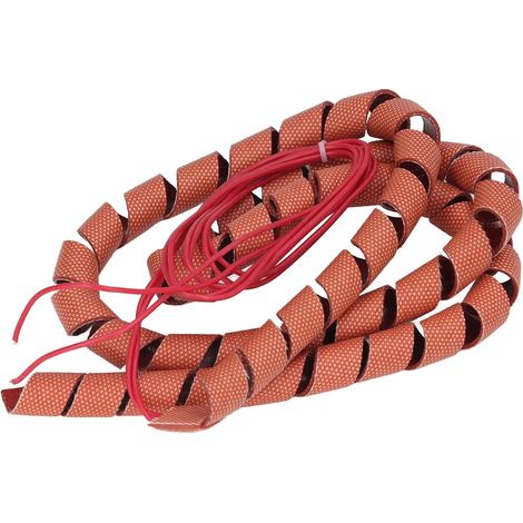 Spiral Heating Tape, 70W Silicone 220V Support Series Labor Saving Heating Sheath Connection Pipe for Plastic Pipes (12mm (0.47") Diameter (1/5)