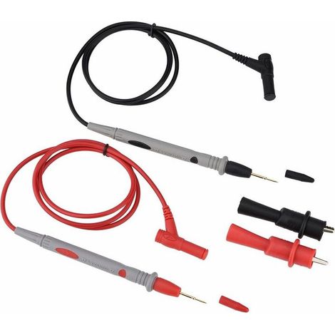 Kit de Test multimètre 1000V 20A ensemble de fils de sonde électronique numérique avec pinces crocodiles et fiche banane pour pince multimètre (1/5)
