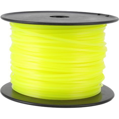 Corde de coupe carrée 3mm pour débroussailleuse Husqvarna, fil jaune 100m/328.1ft pour tondeuse et coupe-bordures (1/5)