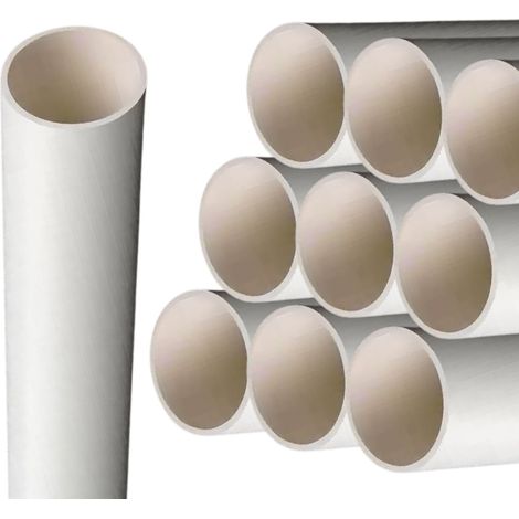 20 Metri Tubo Rigido Diametro 20mm Autoestinguente Bianco - 10 Pezzi da 2 Metri