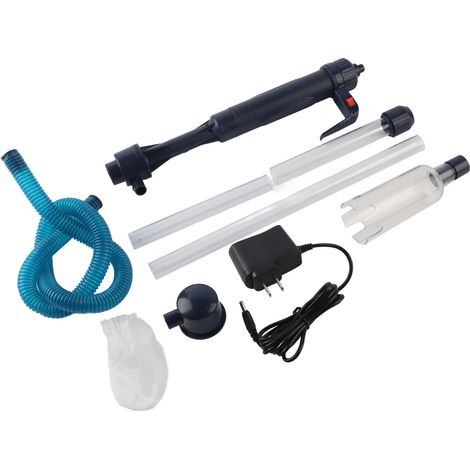 Pompe à eau pour aquarium avec filtre et siphon nettoyeur de sable, 110V prise US (1/5)