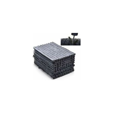 50 pièces Kit crevaison Outils,Meche Pneu crevaison en Caoutchouc pour La Réparation D'Urgence De Pneus Tubeless en Cas De Crevaison,kit Reparation Pneu Voiture,LO-Ron
