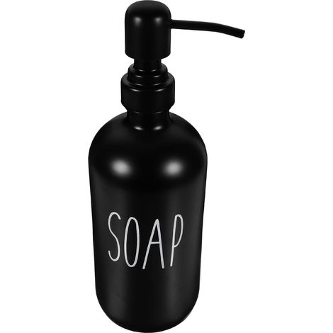 Flacons de lotion en verre vides 500 ml avec pompe anti-fuite . Distributeur voyage portable recharg (1/5)