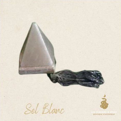 Lampe à sel USB Pyramid BLANCHE de qualité - 9 cm (multi)- Vendu par 1 (1/3)