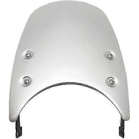 Pare-brise arrière argenté pour Ducati Scrambler 400/800 (2015-2021, 2017-2018). Déflecteur d'air avec support. (1/4)