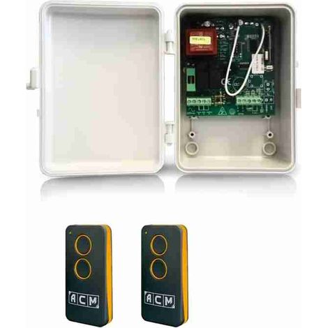 28A125 Unité de commande radio pour volets roulants – 2 télécommandes TX2/V – Tension 115V – Système de contrôle avancé – ACM