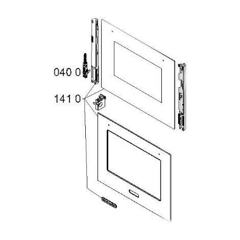 PORTE FOUR EXTERIEURE REP 1410 POUR FOUR WHIRLPOOL - 481010491920