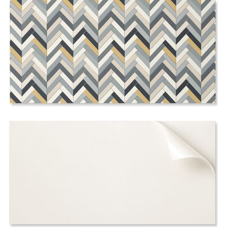 Azulejos autoadhesivos para pared, dise帽o de espiga, para decoraci贸n de sala de estar, 10x40x20 cm.