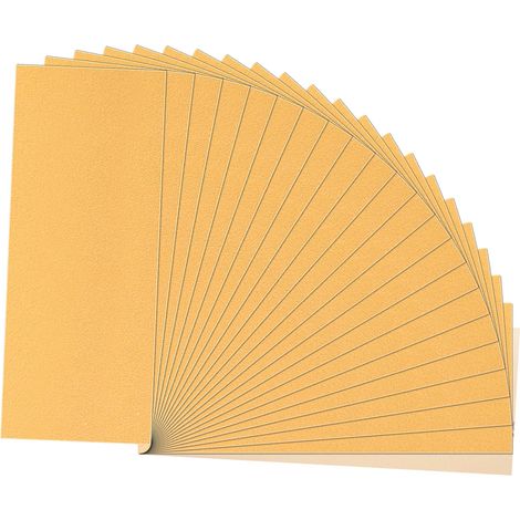 Papier de Verre, Papier Abrasif 600 Grains Utilisé pour polir métal cadre le bois les voiture 21 Pièces (1/5)
