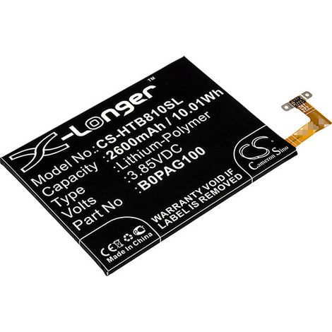 NX - Batterie téléphone, smartphone, GSM pour HTC 3.85V 2600mAh - 35H00223-00MB0PAG100 (1/2)