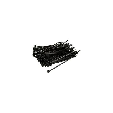 Colliers de serrage noirs robustes (lot de 250) - Résistance à la traction : 22,7 kg (50 lb), serre-câbles en nylon pour l'intérieur et l'extérieur, clôture en lierre artificiel, écran de confi (1/5)