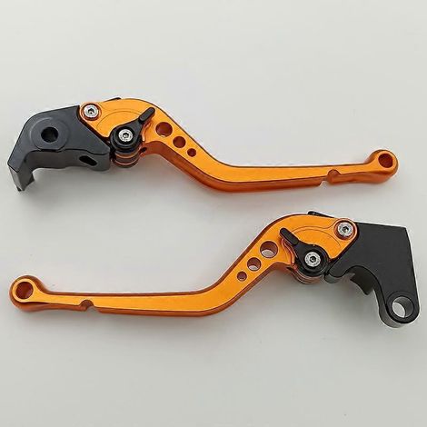 Pour Yamaha YZF R1 09-14 Réglage modifié Levier de frein, d'embrayage et de klaxon en alliage d'aluminium (Orange 3) (1/5)