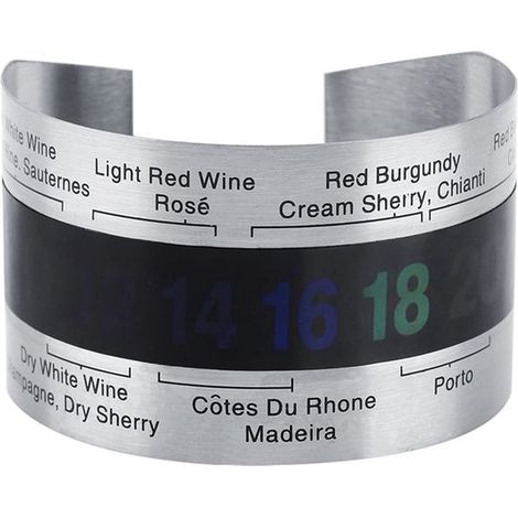Dailygoods - Termómetro para botellas de vino con pantalla LCD de medición rápida (1/5)
