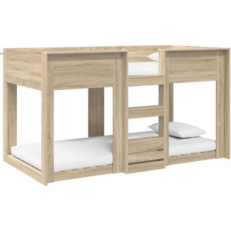 Maison Exclusive - Cama Litera para Niños Roble Sonoma 80 x 200 c