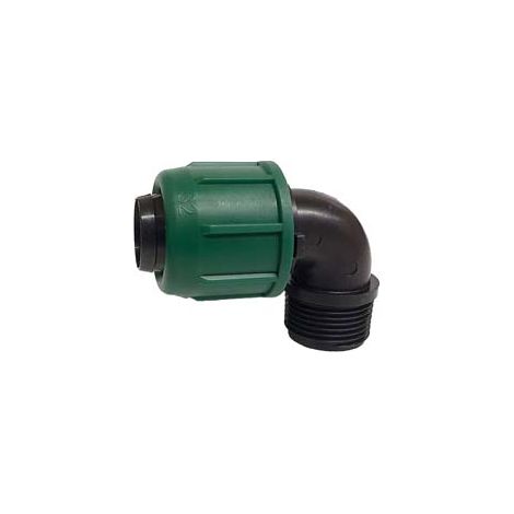 GOMITO 90° A COMPRESSIONE ALA PN4 FILETTO MASCHIO- - 16X3/4 - 10 pezzi