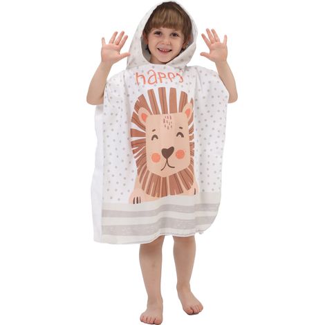 Serviette de bain en microfibre pour enfants, grand peignoir imprimé, serviette de plage absorbante portable pour bébé (1/5)