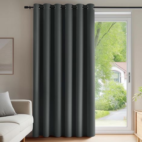 Deconovo Rideau Occultant Rideaux Thermique Acoustique Gris Foncé (1/5)