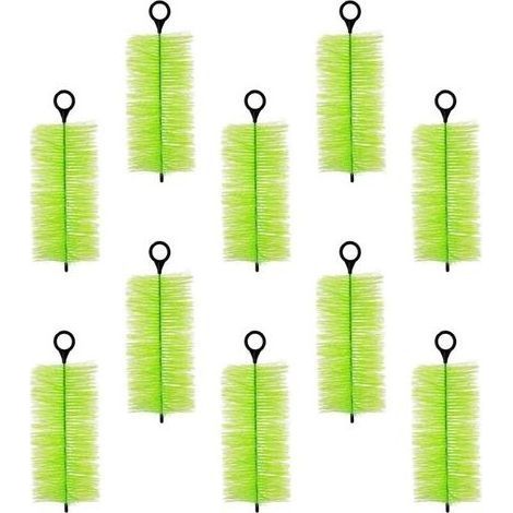 Lot de 10 brosses filtrantes pour bassin à poissons - Brosses de nettoyage efficaces - Filtrations d'eau en plein air - Systèmes de purification - Accessoires pour filtres de bassin (1/5)