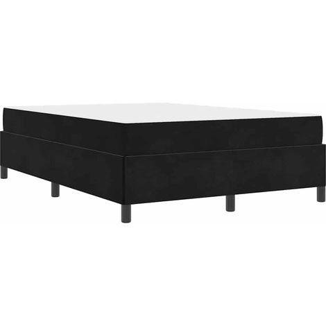 Estructura de cama Negro 160 x 200 cm tela vidaXL (1/5)