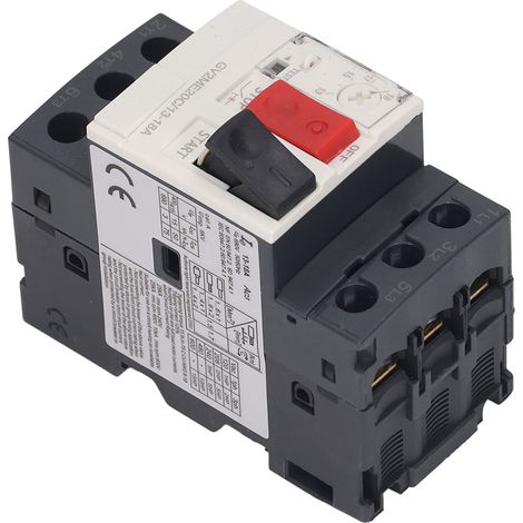 Disjoncteur moteur triphasé avec protection contre les surcharges et bouton de démarrage manuel, 690 V CA, GV2-ME20C, 13-18 A (1/5)