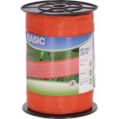 1RT FETTUCCIA ELETTRICA H 40 mm - 12 fili - mt. 200 aranc.