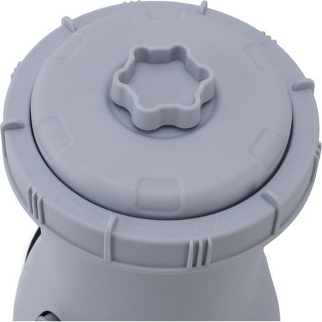 Pompa filtro a cartuccia trasparente da 35 W per piscine fuori terra, portata 530 GPH, filtrazione a circolazione migliorata, acqua cristallina, spina europea da 220 V.