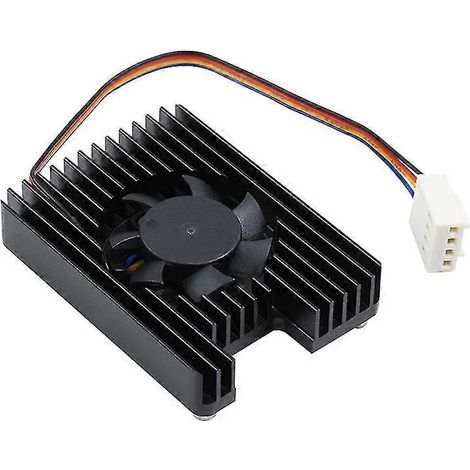 Radiateur à ventilateur intégré en alliage d'aluminium à 4 broches, compatible avec le module de calcul Raspberry Pi 4 (1/5)