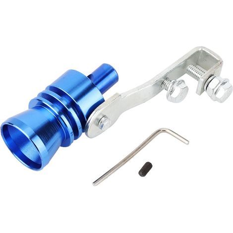 Turbo Sound Whistle, Alliage D'aluminium 1,2 Pouces Voiture Turbine Sifflet Tuyau D'échappement Haut-Parleur Modifié Automobile Moto Voiture Accessoires (Bleu) (1/5)