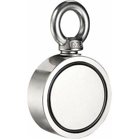 Magnétisme De Pêche Double Face - Diamètre 60 Mm - Force D'Attraction 300 Kg - Pour Récupération Sous-Marine Et Recherche En Extérieur - 1 Pièce (1/5)