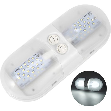 Plafonnier ovale LED 12 V 800 lm pour voiture, camping-car, caravane ou bateau (1/5)