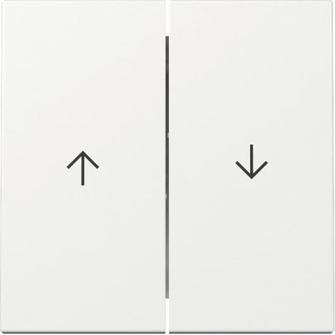 GIRA bascule double 329403, avec symbole de flèche, système 55, blanc