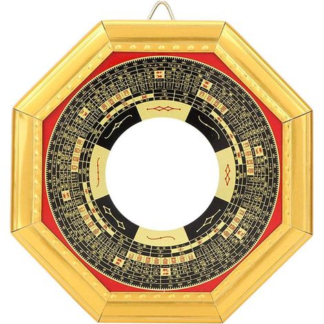 Miroir Chinois Feng Shui Bagua - Miroir Traditionnel Chinois Feng Shui Convexe/concave Bagua pour Les Entreprises à Domicile Lucky(Concave Mirror) (1/5)