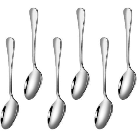 Set di posate Kailatong da 6 pezzi in acciaio inox (20,3 cm): cucchiaio, cucchiaio da dessert, piatto fondo. Lavabile in lavastoviglie. (1/5)