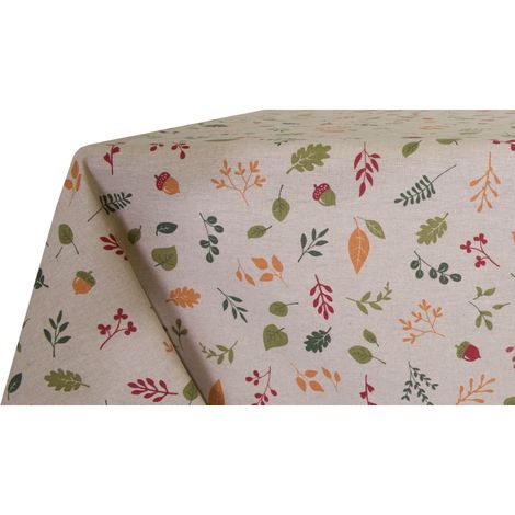 Tovaglia Per Salotto Cucina In Miros Misto Cotone Ghiande RP, misura140x140coloreGhiande