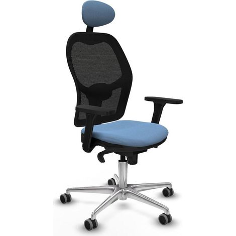 Piqueras y Crespo Silla Ergonómica Azul Cielo de Oficina (1/3)